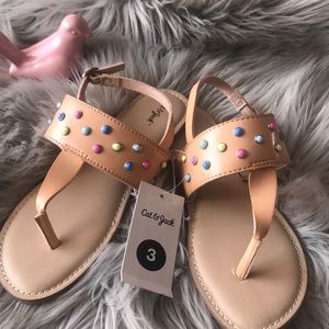 🐌CAT & JACK TAN SANDALS